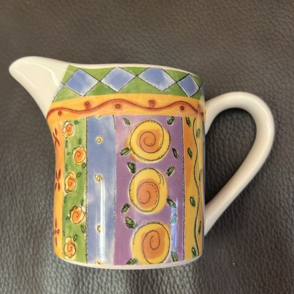 Ceramic 8oz Creamer/Milk Container Features Sweet Shoppe Design by Sango - Picture 6 of 7